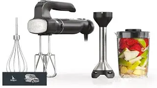 Ninja Hand Mixer Immersion Blender Foodi Power Mixer System 750 Peak Watt Handheld