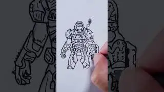 Doom | Doom Slayer | Drawing TimeLapse