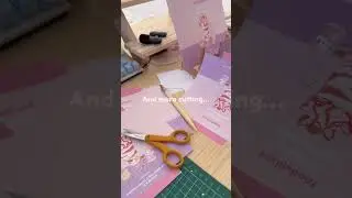 Making mystery sticker pack envelopes | diy #stickers #smallbusiness