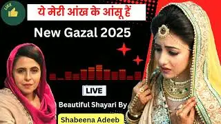 Latest Gazal By Shabeena Adeeb 2025 | जहाँ पे हम हैं Jahan Pe Hum Hain مشاعرہ शबीना अदीब Love Shayri