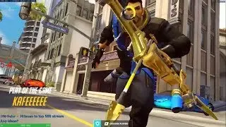 Overwatch Kafeeee Showing His Godlike Level Hanzo Aim Skills With 56 Elims