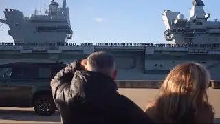HMS Prince of Wales (aircraft carrier) returns to Portsmouth (UK) 30/Nov/2025