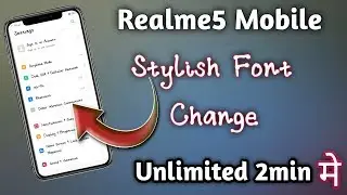Realme5 Mobile Font change kaise kre |How to change Realme5 Fonts change All device Realme/oppo 2019