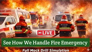 Real Fire Mock Drill Exercise | Fire Safety & Rescue 1122 Training