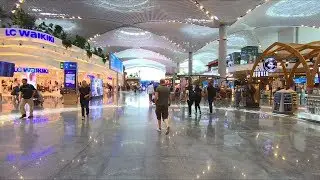 Istanbul Airport, Walk from Passport Control to Gate (GoPro H7B)