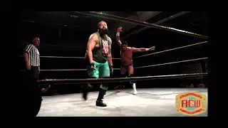 Vinny Wasco gives Shaun Sims a leg drop-ACW Unleashed 06/05/2021