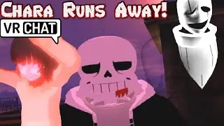VRtale Chara runs away from Gaster in Vrchat