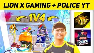 I KILLED LION x GAMING | 1v4 Fight With LION x GAMING AND THE POLICE GAMING YT | #SHORTS #PUBGLITE