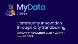 MyData Webinar - Local Data Ecosystems - Community Innovation Through City Sandboxing