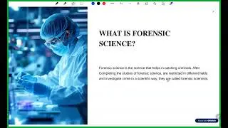 Forensic Science: Concepts, Courses, Careers