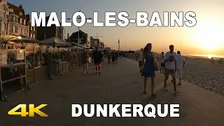 🇫🇷   Coucher de soleil à MALO-LES-BAINS | Dunkerque | 4K|