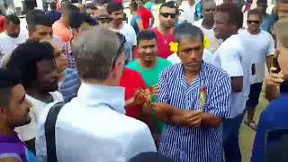 Greens Senator Nick McKim Arrives in Manus Compound on Day of Closure