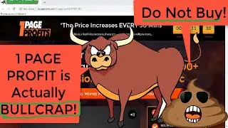 1 Page Profits Review 👎 World&rsquo;s Fastest Way to Make $300 With Free Traffic? 💩 B.S.