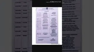 BA 1st sem final exam routine/PBR Education
