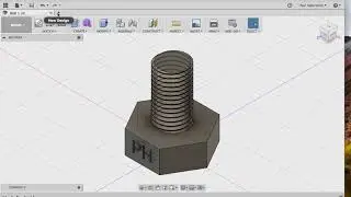 Fusion 360 Tutorial Fidget Nut and Bolt for 3D Printing