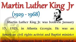 Martin Luther King jr biography in english 2026 essay on Martin Luther King essay in English 