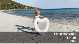 White Heart Pool Float | New MINI Size Heart Float | Luxury Pool Floats by L&Ocirc;TELI