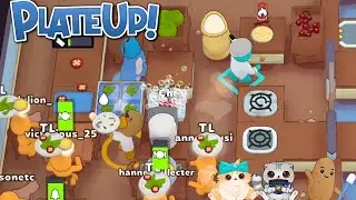 Runaway Salads! Trio Salad Food Card Challenge with caffeinated and esaclys! PlateUp!