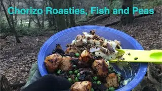 Walk Cook Walk - EP 29 - Chorizo Roasies, Fish and Peas. With added Dog! 🤣 #walkcookwalk 