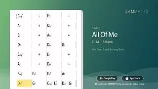 [JAZZ STANDARD] All Of Me (C, M, 154bpm, Swing) I Jazz Backing Track