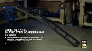 800 lb 80 x 11 in. Bi-Fold Steel Loading Ramp - 8883563