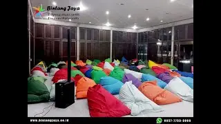 Sewa Kursi Bean Bag Triangle Warna Warni Berkualitas Jakarta Utara