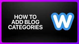 How To Add Blog Categories On Weebly 2025! Tutorial