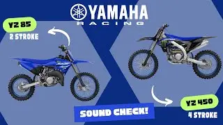 YAMAHA YZ85 2 STROKE & YZ450 4 STROKE #yz85 #yz450