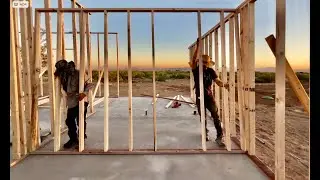 BUILDING A COUNTRY STYLE HOME IN THE DESERT PART 1. HOW TO FRAME A 1,500 SF BUILDING