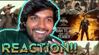 Mass Maharaja Ravi Teja First look Teaser | REACTION!! |Waltair Veerayya| Megastar Chiranjeevi|Bobby