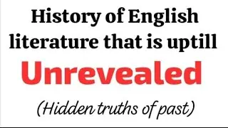 History of English literature Anglo saxon period /age of Chaucer /lectures |Hindi|urdu |English | 