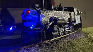The Ghost Train pulls a 10 car consist