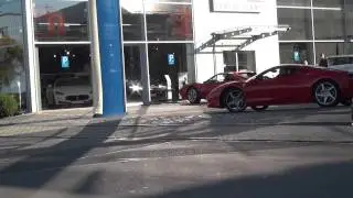 Ferrari F458 Italia starting up sound and nice small acceleration FULL HD 1080p