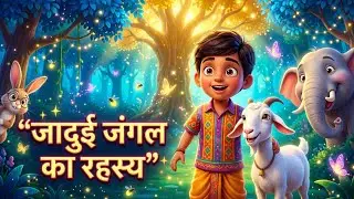 😲 गोलू और जादुई जंगल का रहस्य | Magical Kids Story in Hindi | 3D Cartoon