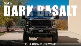 GMC Denali Transformed | Full Satin Dark Basalt Color Change