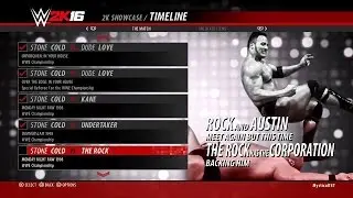 WWE 2K16 Showcase Stone Cold vs. The Rock Monday Night RAW 1998