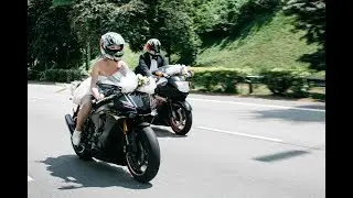 Bikers&rsquo; Wedding // Motorcycle Wedding Escort