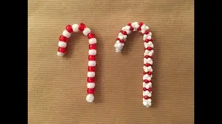 How to make a candy cane ornament