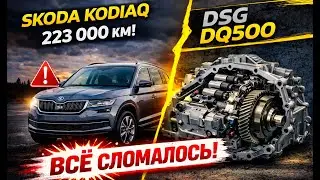 Что случилось со Skoda Kodiaq на 223 000 км? DSG DQ500 не выдержала — замена датчиков