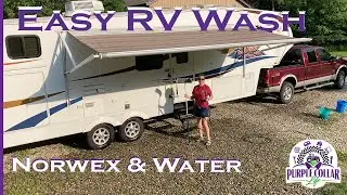 #219: Norwex wet mop Easy RV Camper Wash. Using only Water. #norwex #purplecollarlife