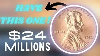 2016-D One Cent Coin Worth $24 Million? | Rarest Penny in U.S. History!