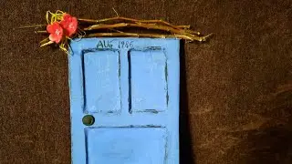 Diy vintage door | Diy Vintage craft | DIY fairy door | Diy cardboard idea #soulartandcraft #vintage