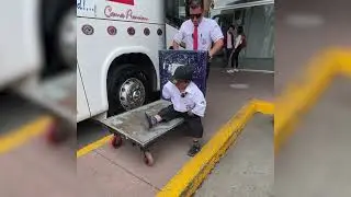 Fuimos oficial de bus por un día con Pedro Pablo
