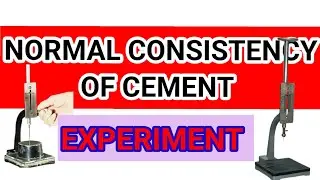 Normal cement consistency of cement.Experiment by Ramdas Civil Engineer