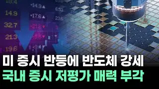 미 증시 반등에 반도체 강세…국내 증시 저평가 매력 부각