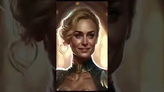 Captain Marvel brings the Renaissance to life with AI portraits. #shorts #CaptainMarvel #AI #art