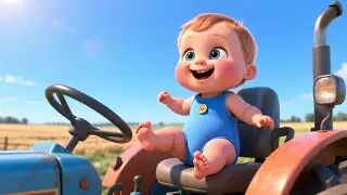 Boom Boom Farm Tractor 🧸🔢🍼 | Kids Fantasy Song | Learn Numbers and Happy Routines