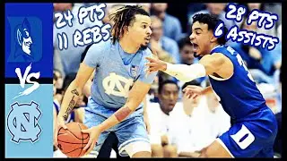 Duke Tre Jones (28 PTS) vs UNC Cole Anthony (24 PTS)