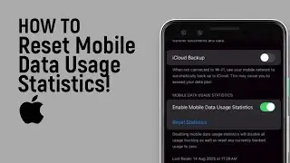 How to Reset Mobile Data Usage Statistics on IPhone [easy]