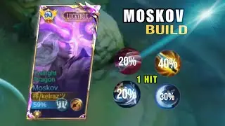 MOSKOV BEST CRIT BUILD DAMAGE IN SOLO RANK PUSH 🔥🥵#mobilelegends #mobilelegendsbangbang 